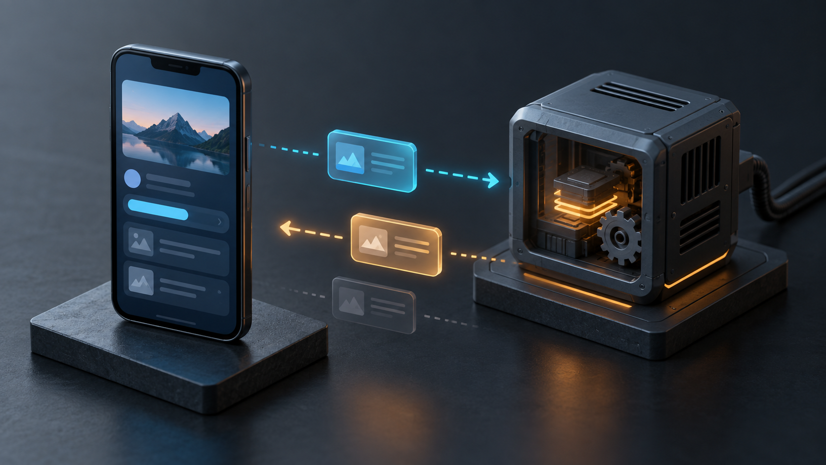 compute를 쓰기 전에 볼 것: Flutter 연산 지연과 화면 갱신을 나눠 측정하기의 처리 흐름을 표현한 개념 일러스트